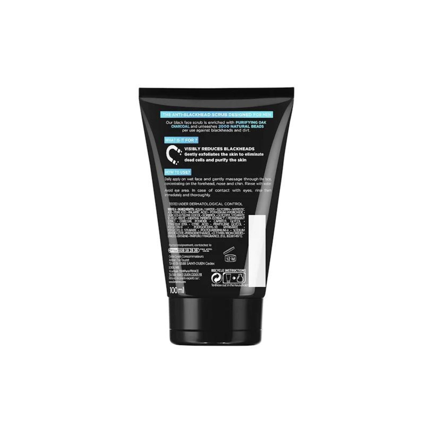 L'Oreal Paris Men Expert Pure Carbon Anti-Blackhead Daily Face Scrub 100mL