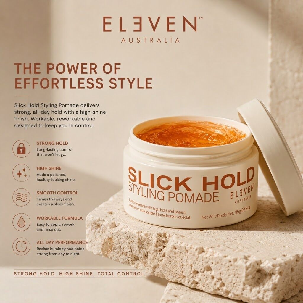 Eleven Australia Slick Hold Styling Pomade 85g