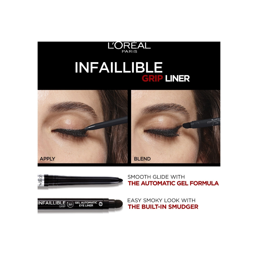 L'Oreal Paris Infaillible Grip 36H Gel Automatic Eye Liner - 001 Intense Black