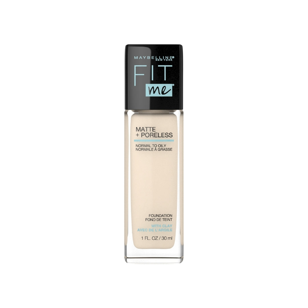 Maybelline Fit Me Matte & Poreless Mattifying Liquid Foundation 30mL - 110 Porcelain