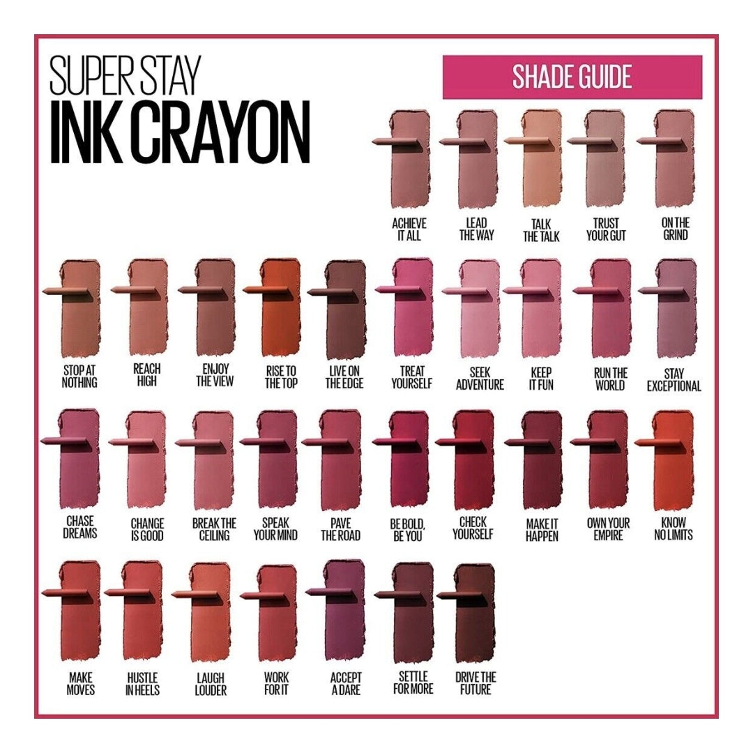 Maybelline SuperStay Ink Crayon Lipstick 1.2g - 95 Talk the Talk