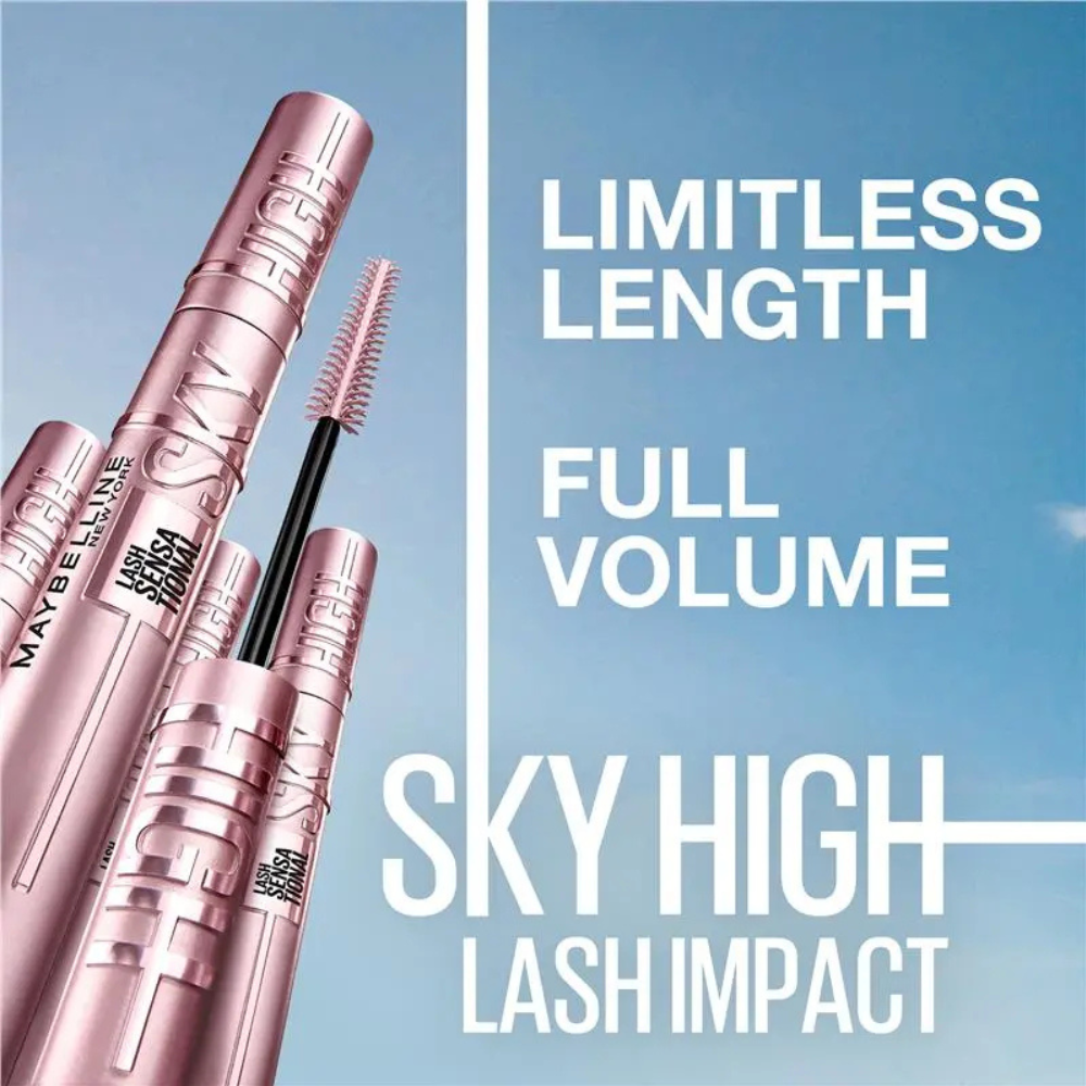 Maybelline Lash Sensational Sky High Washable Mascara 7.2mL - 01 Very Black
