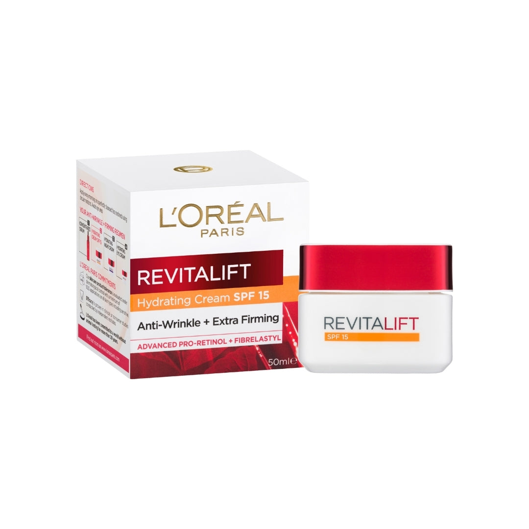 L'Oreal Paris Revitalift Hydrating Anti-Wrinkle + Extra Firming Cream SPF15 50mL