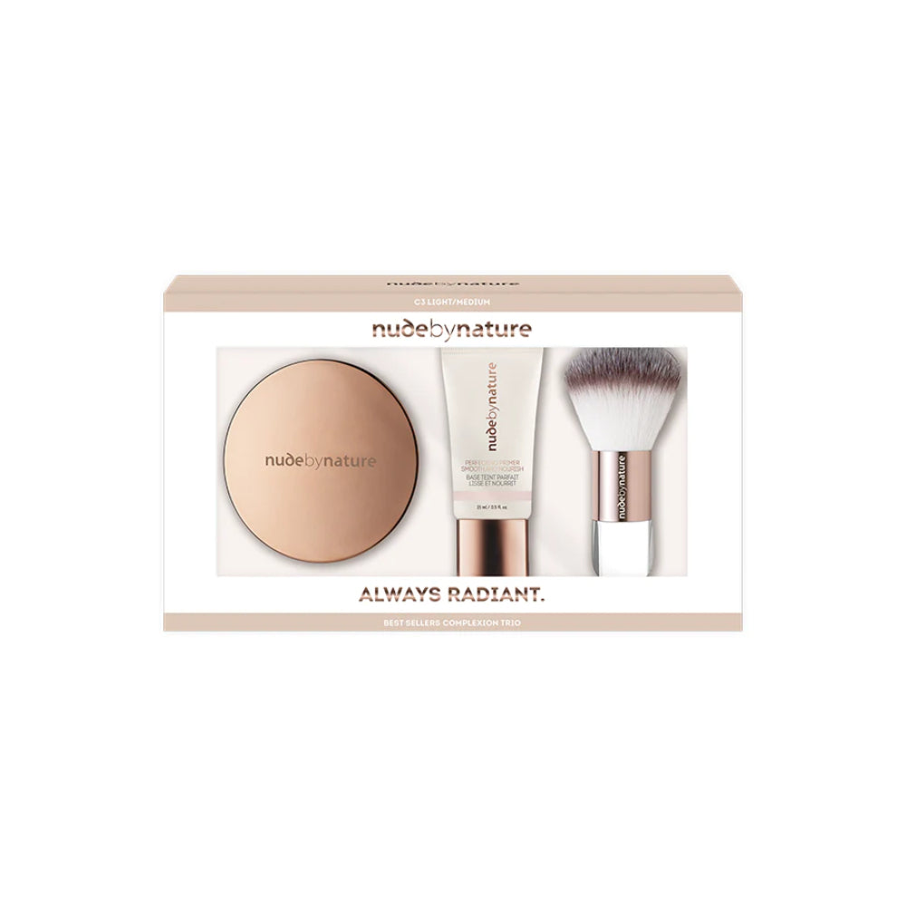 Nude by Nature Always Radiant Complexion Trio - C3 Light/Medium