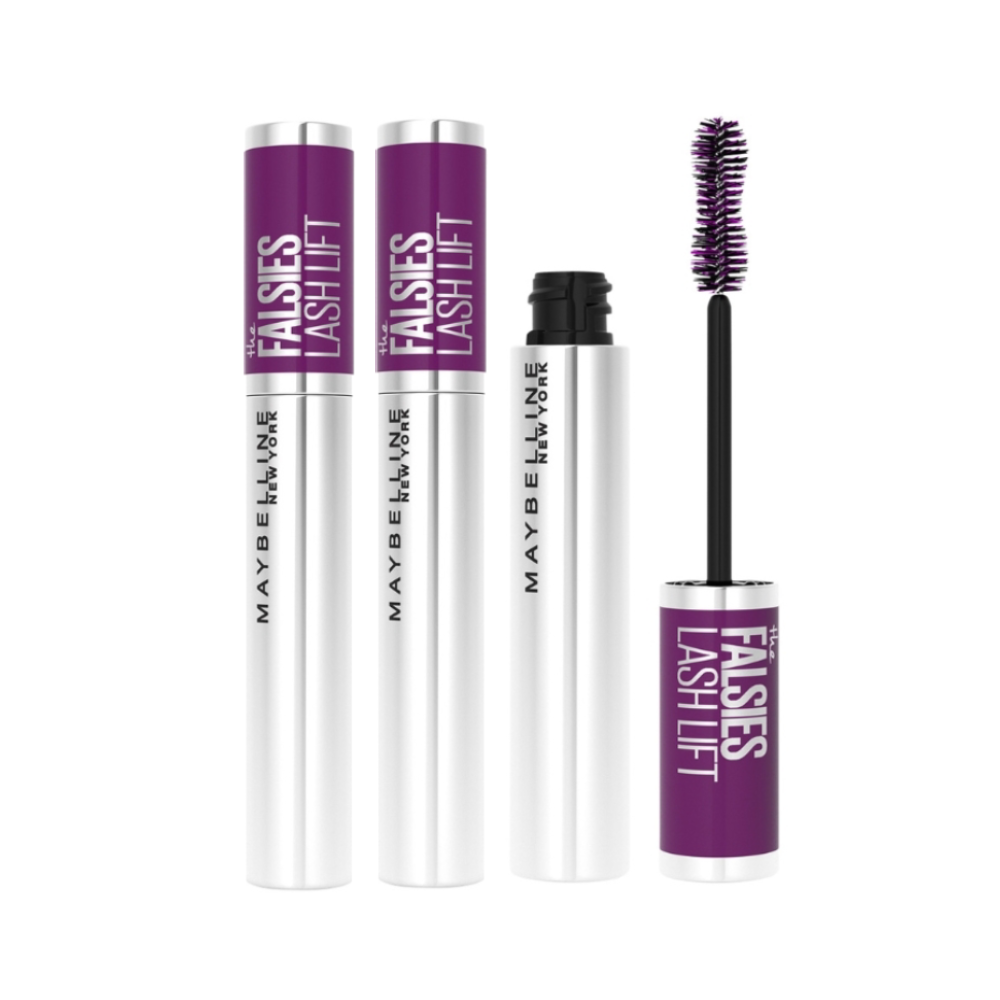 3 x Maybelline The Falsies Lash Lift Volumising Mascara 9.6mL - 200 Blackest Black