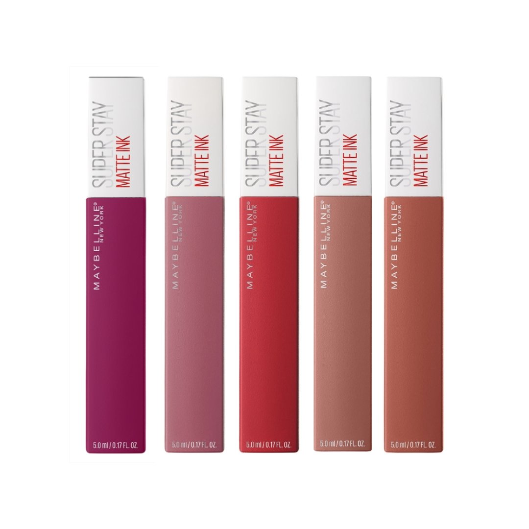 Maybelline SuperStay Matte Ink Longwear Liquid Lipstick 5x5mL Set