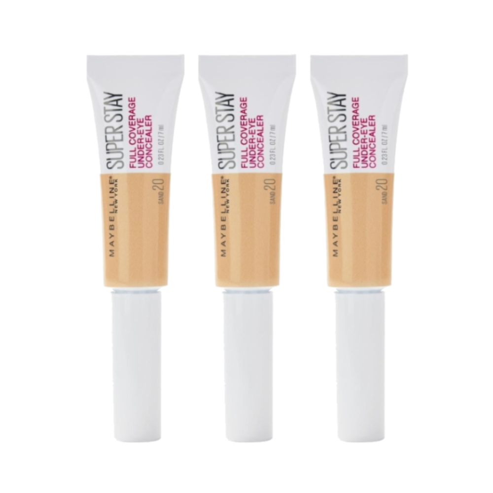 3 x Maybelline SuperStay Full Coverage Under Eye Concealer 6mL - 20 Sand