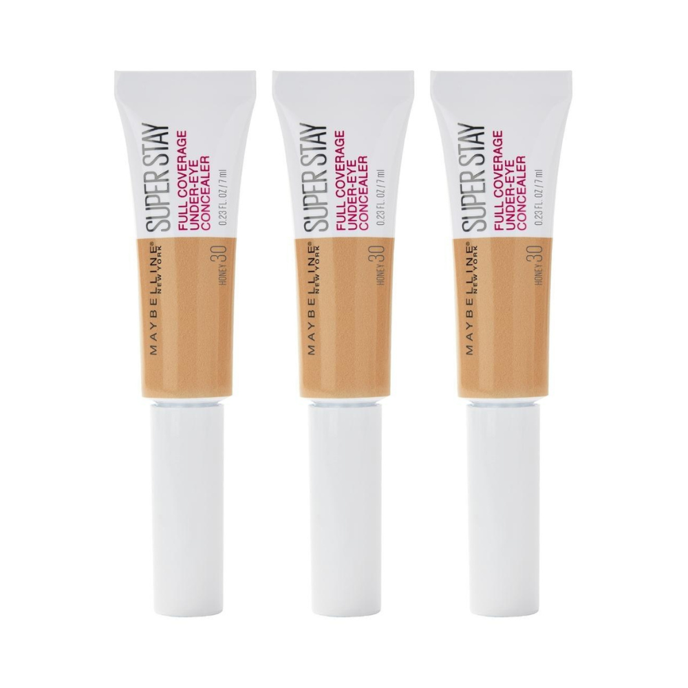 3 x Maybelline SuperStay Full Coverage Under Eye Concealer 6mL - 30 Honey