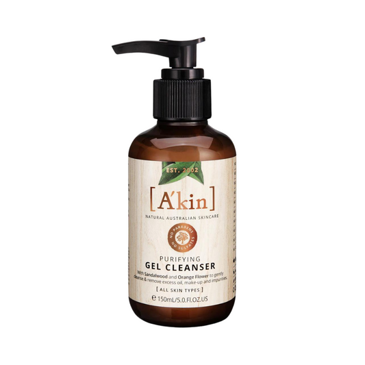 A'kin Purifying Gel Cleanser With Sandalwood and Orange Flower 150mL