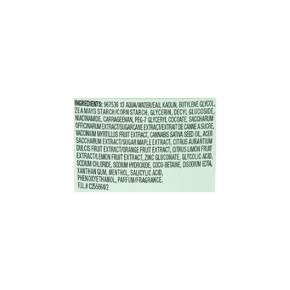 Garnier Green Labs Pore Perfecting 3in1 Canna-B Clay Cleanser 130mL