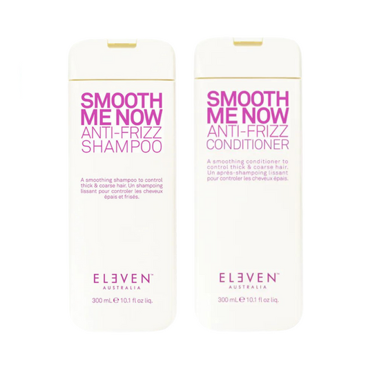 Eleven Australia Smooth Me Now Anti-Frizz Shampoo & Conditioner 300mL Duo