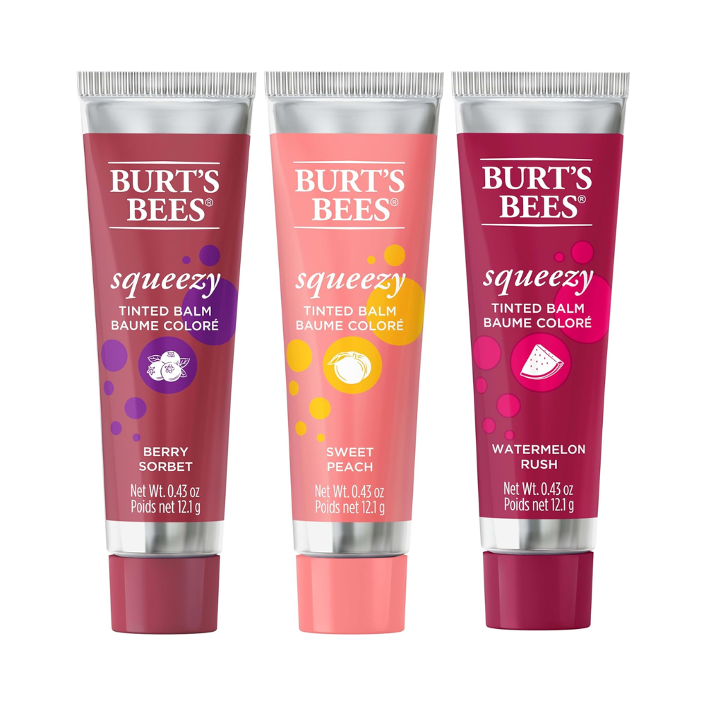 Burt's Bees Squeezy Tinted Lip Balm Trio Gift Set