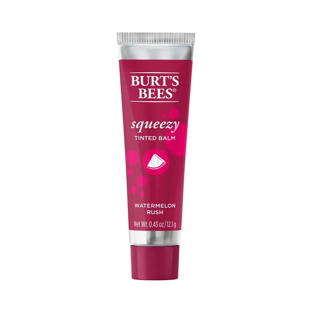 3 x Burt's Bees Squeezy Tinted Lip Balm 12.1g - Watermelon Rush