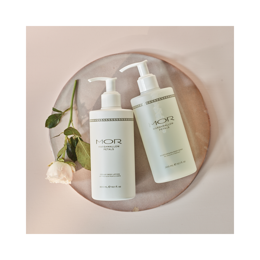 MOR Boutique Marshmallow Petals Body Wash & Lotion 300mL Duo