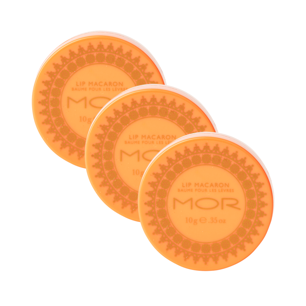 3 x MOR Lip Macaron 10g - Blood Orange