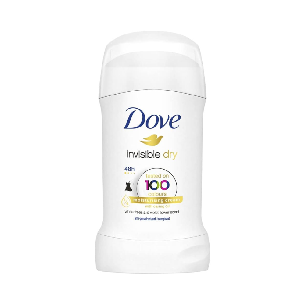 3 x Dove Invisible Dry Anti-Perspirant 48 Hour Deodorant Stick 40mL