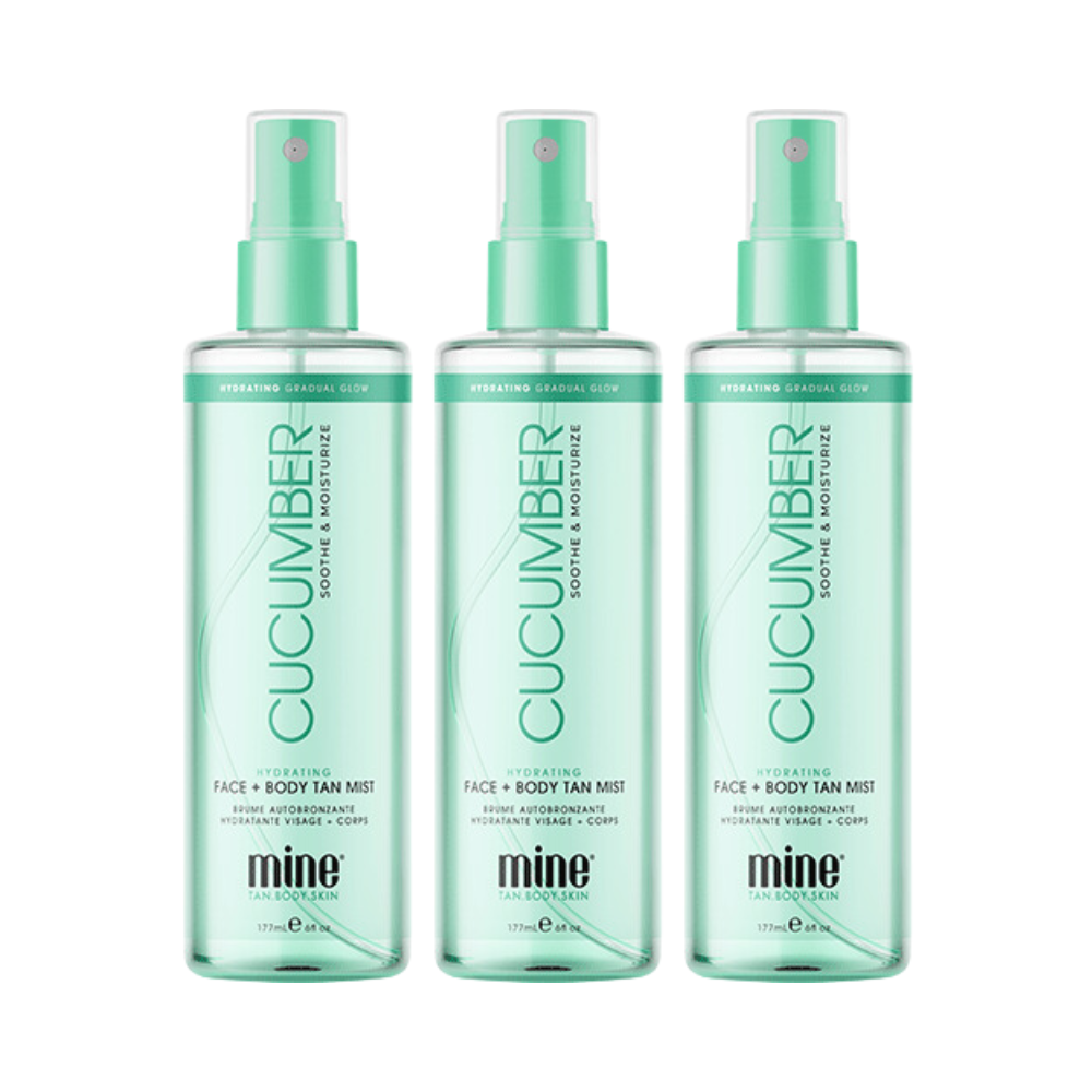 3 x MineTan Cucumber Hydrating Face & Body Mist 177mL