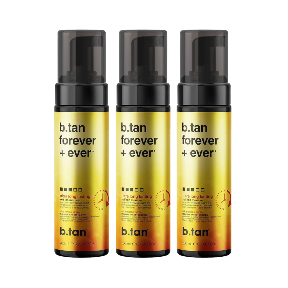 3 x b.tan forever + ever self tan mousse 200mL