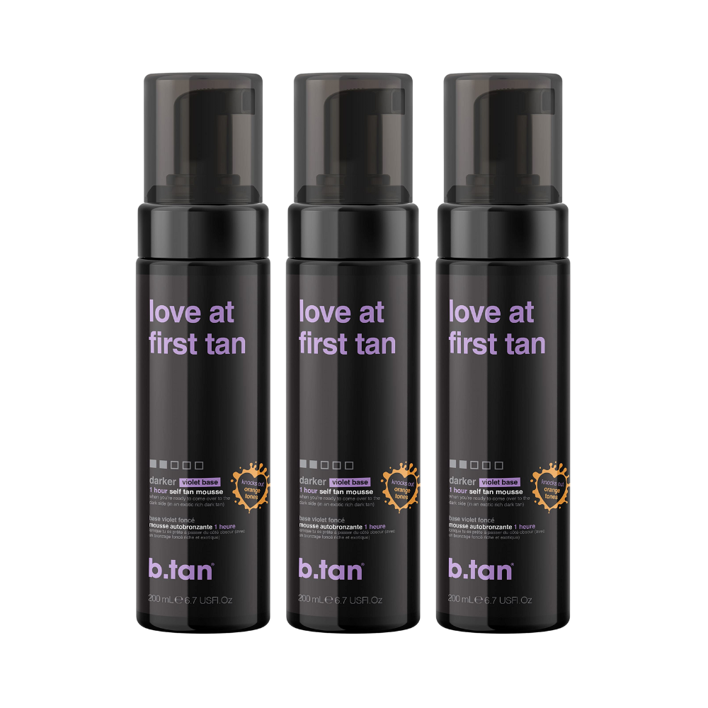 3 x b.tan love at first tan self tan mousse 200mL