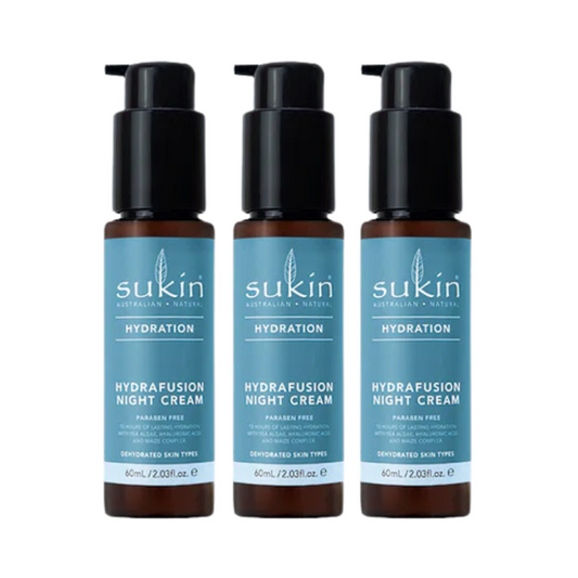 3 x Sukin Hydration Hydrafusion Night Cream 60mL