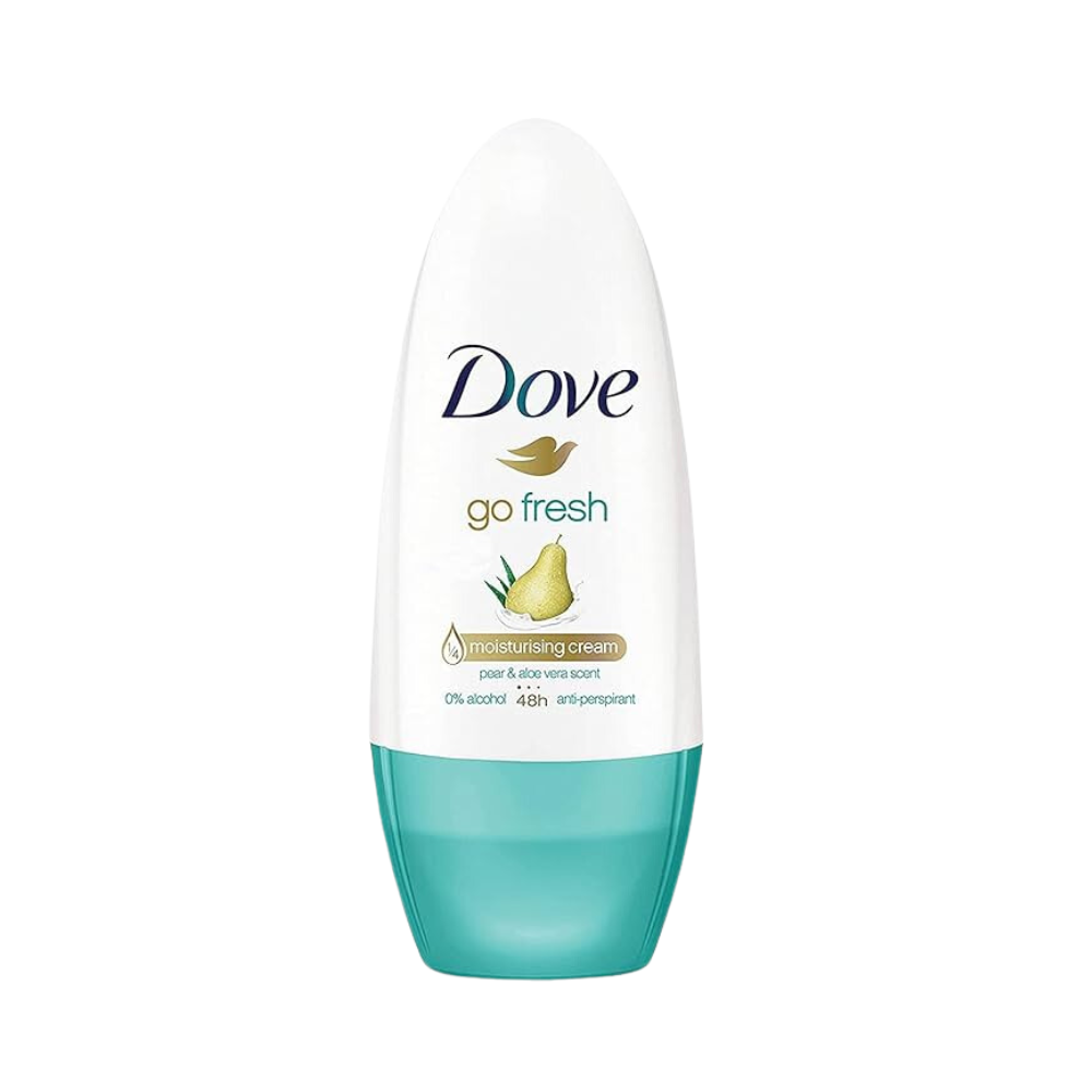 6 x Dove Go Fresh Deodorant Roll On Pear & Aloe Vera 50mL