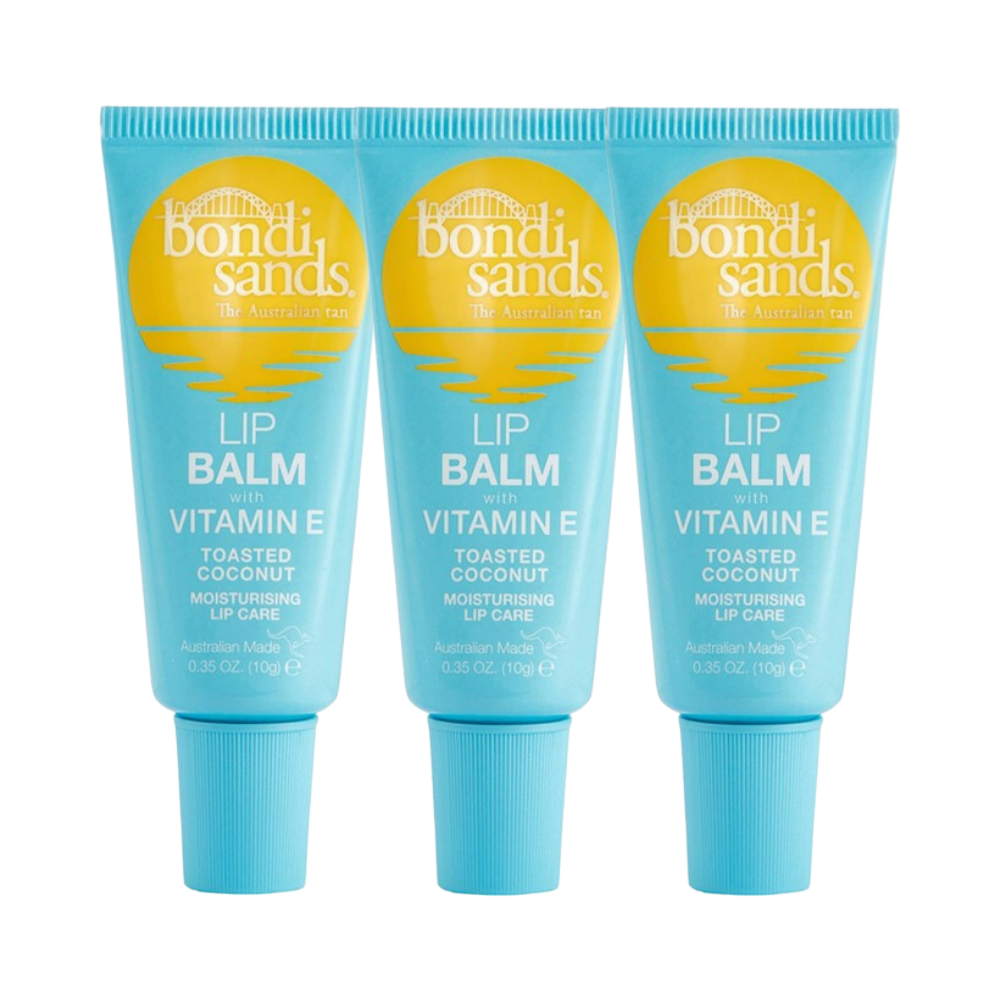 3 x Bondi Sands Lip Balm with Vitamin E Toasted Coconut 10g