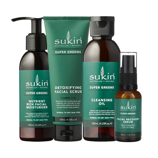 Sukin Super Greens 4 Piece Skin Care Set