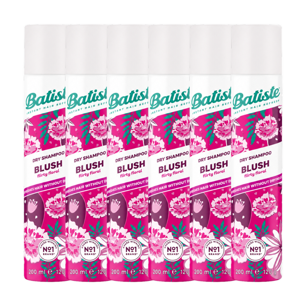 6 x Batiste Dry Shampoo Blush 200mL