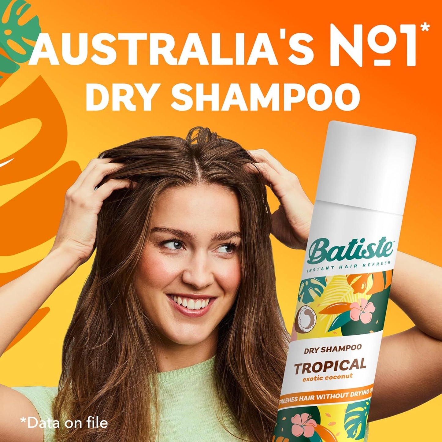 6 x Batiste Dry Shampoo Tropical 200mL