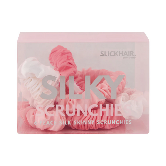 Slick Hair Company Peace Silk Skinny Scrunchies 6 Pack