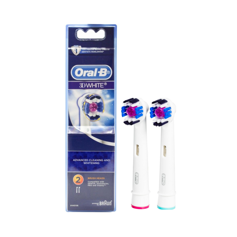 6 x Oral-B 3D White Replacement Electric Toothbrush Heads 2 Pack