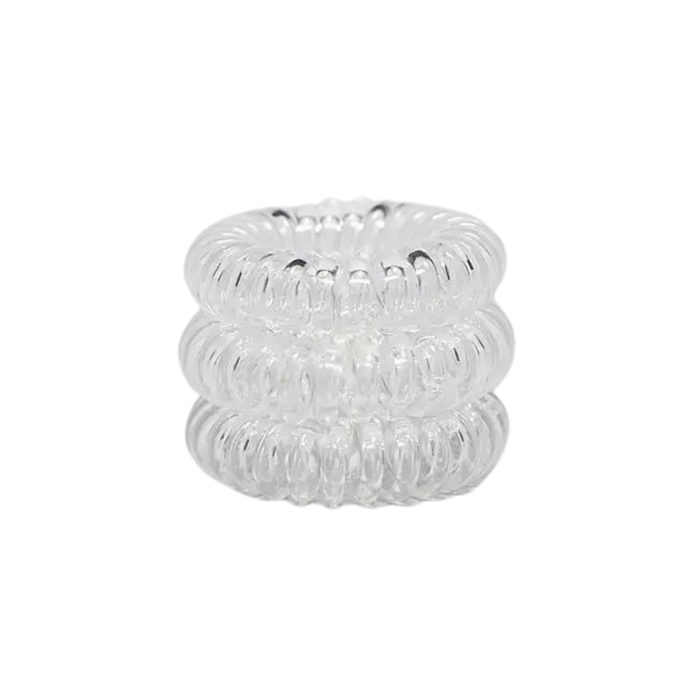 Invisibobble Original Spiral Traceless Hair Ties 3Pk - Crystal Clear