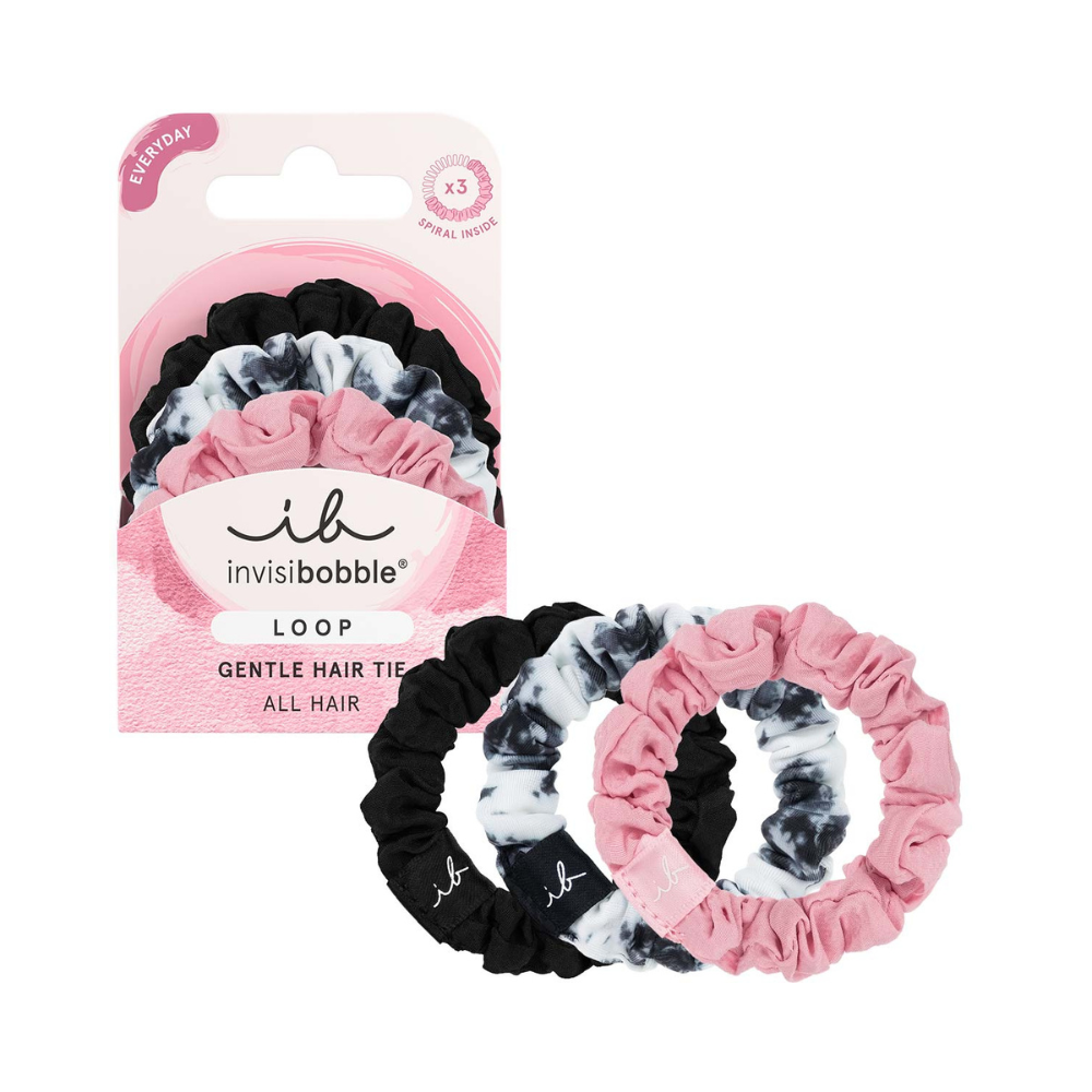 Invisibobble Loop Gentle Fine to Normal Hair Ties 3Pk - Be Gentle