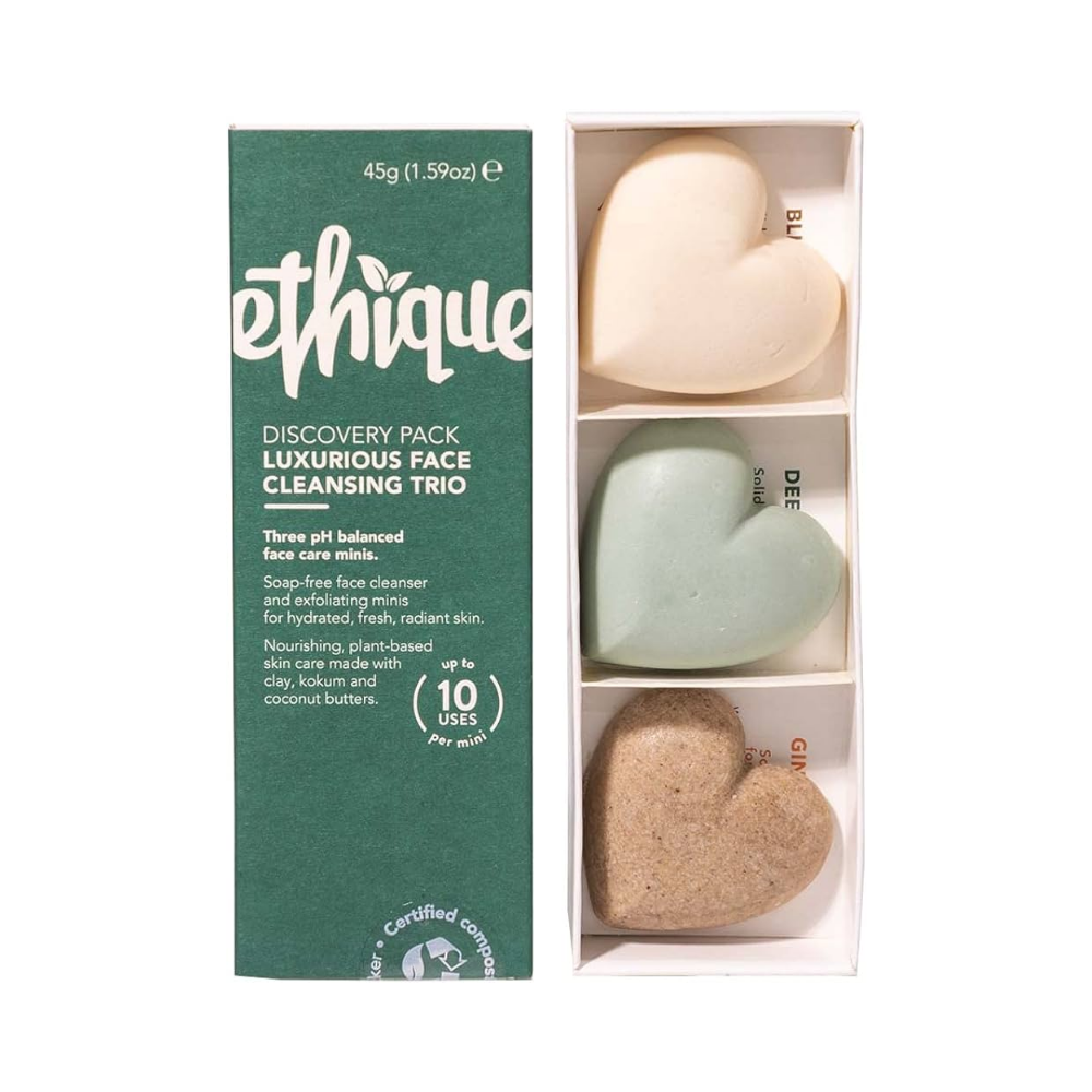 Ethique Discovery Minis 3 Pack - Luxurious Face Cleansing 45g