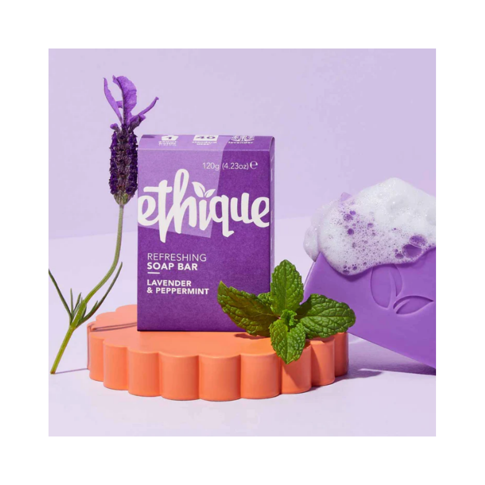6 x Ethique Refreshing Soap Bar Lavender & Peppermint 120g