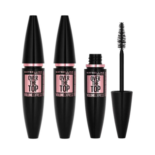 3 x Maybelline Volume Express Over the Top Mascara 8.7mL - 01 Black