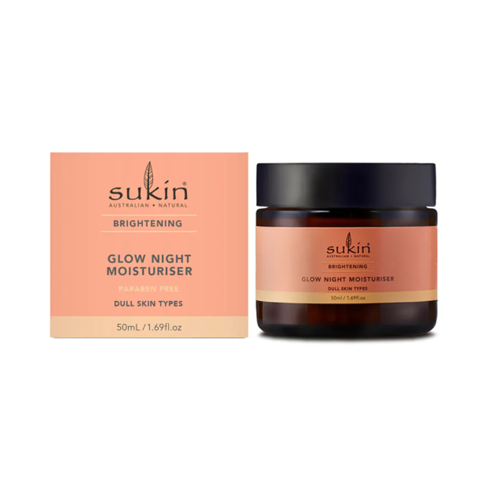 3 x Sukin Brightening Glow Night Moisturiser 50mL