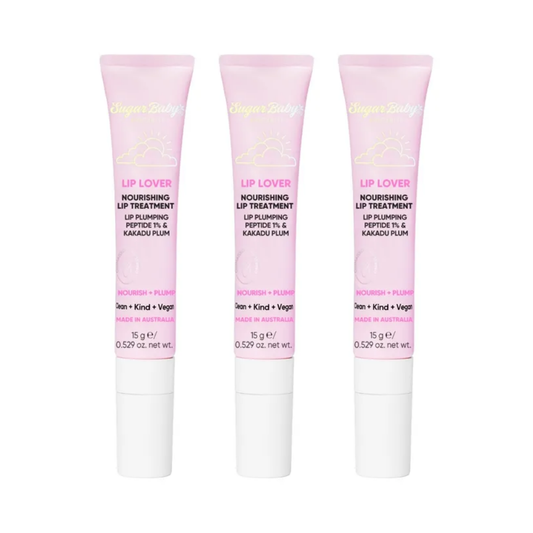 3 x SugarBaby Lip Lover Nourishing Lip Treatment 15g