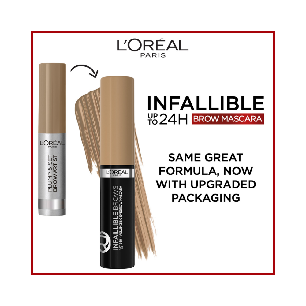 L'Oreal Paris Infaillible Brows Volmizing Eyebrow Mascara 4.4mL - 3.0 Brunette