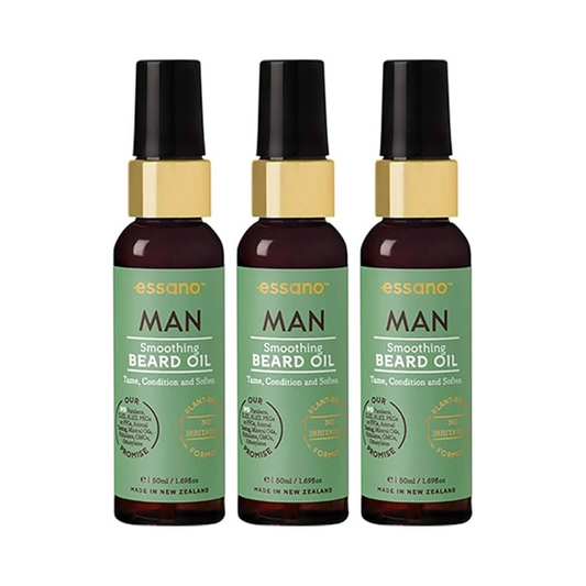 3 x Essano Man Smoothing Beard Oil 50mL