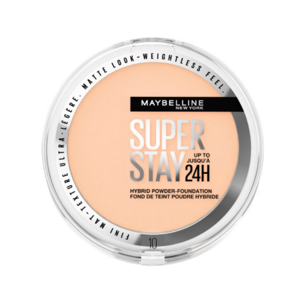 3 x Maybelline SuperStay 24HR Hybrid Powder Foundation 9g - 10 Ivory