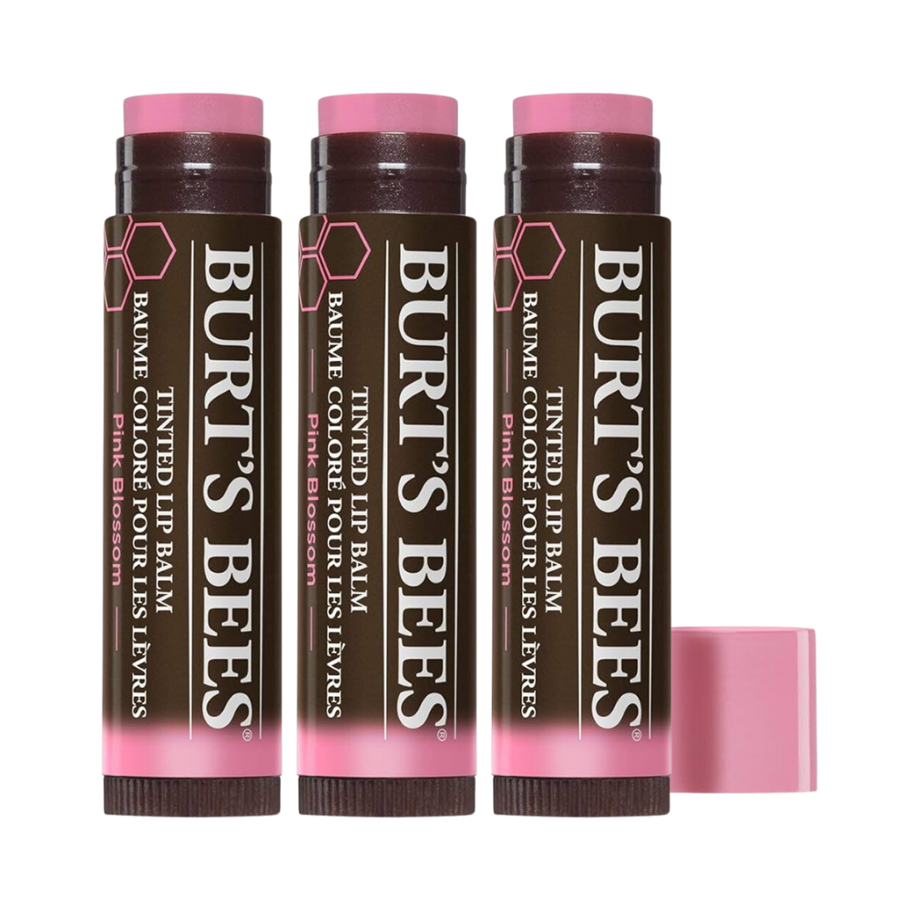 3 x Burt's Bees Tinted Lip Balm 4.25g - Pink Blossom