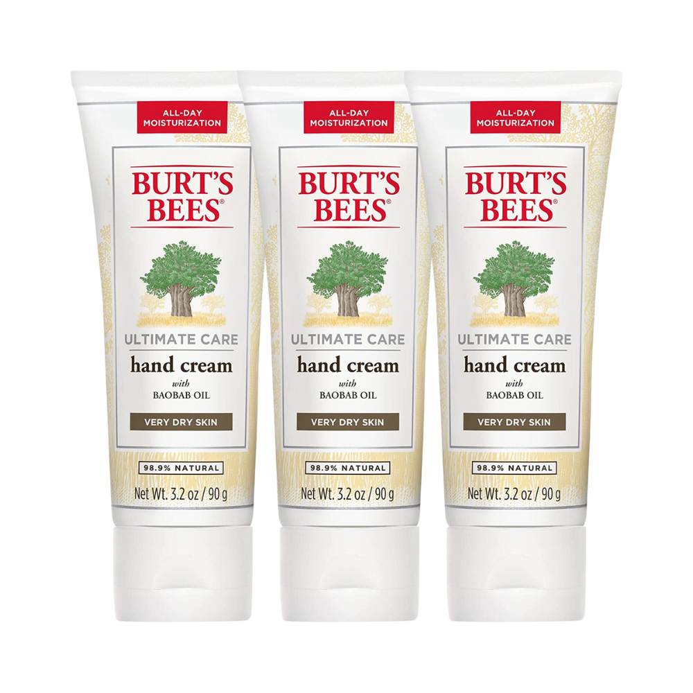 3 x Burt's Bees Ultimate Care Hand Cream 90g