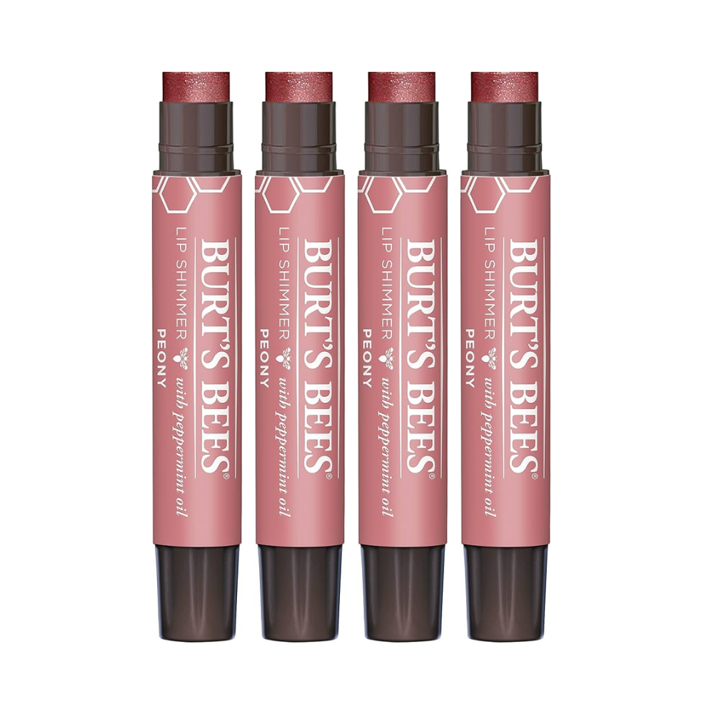 4 x Burt's Bees Lip Shimmer 2.6g - Peony