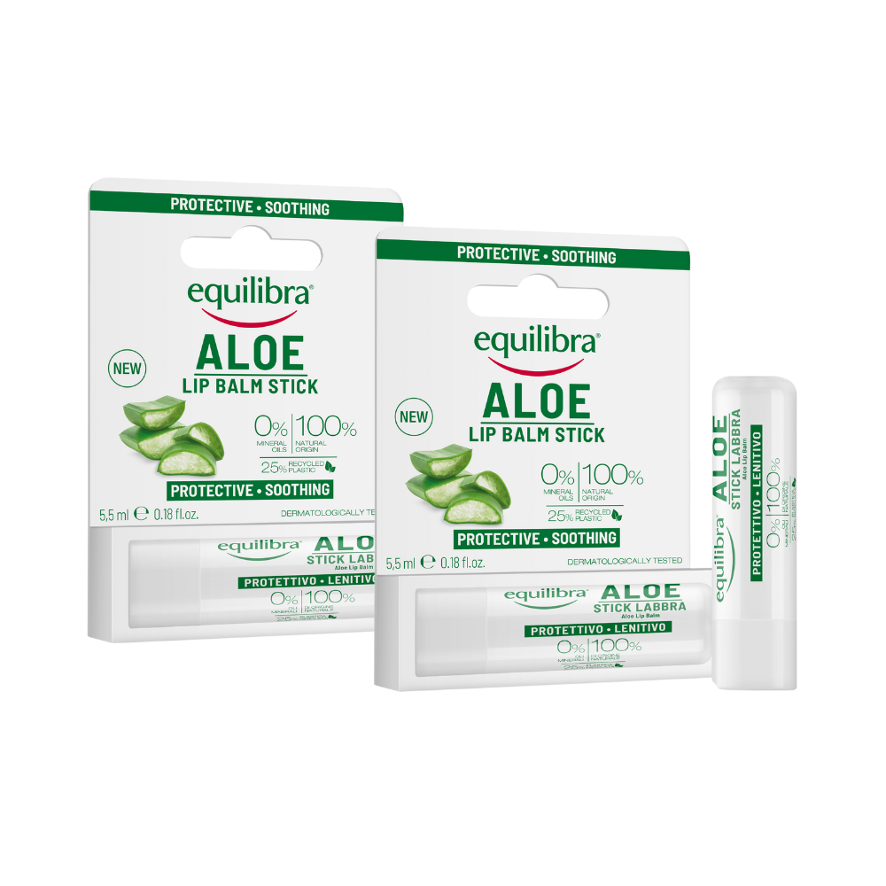 2 x Equilibra Aloe Vera Lip Balm 5.5mL