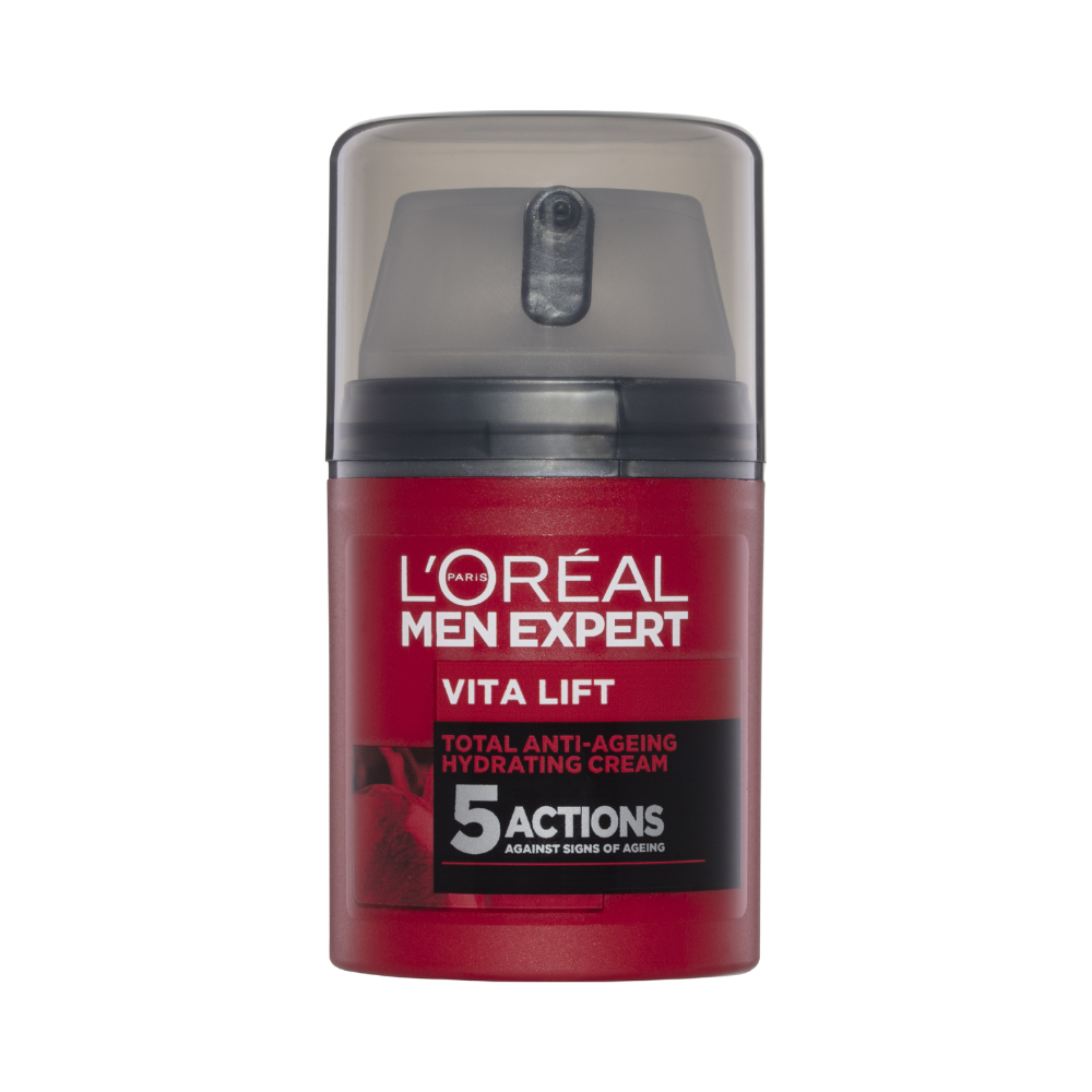 6 x L'Oreal Paris Men Expert Vita Lift Total Anti-Ageing Hydrating Moisturiser Cream 50mL