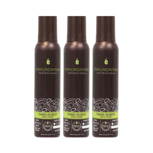 3 x Macadamia Professional Foaming Volumizer 171g