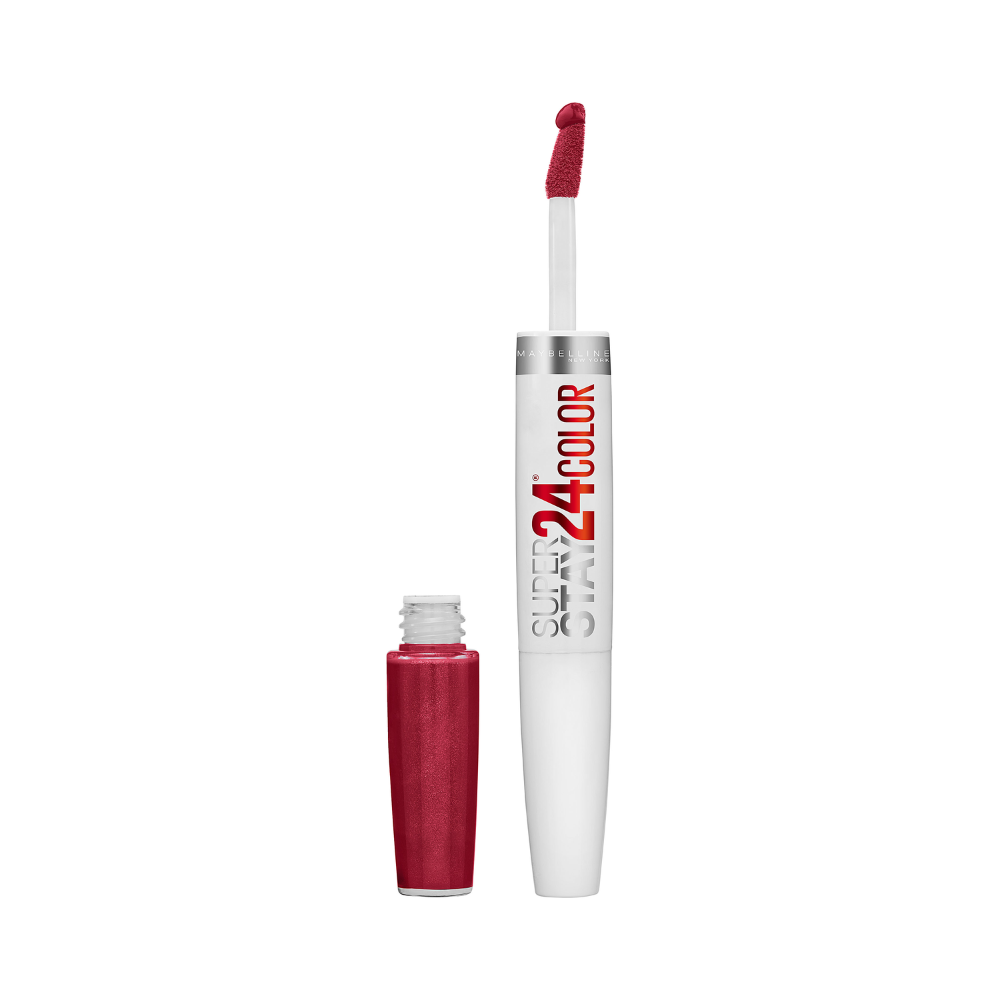 2 x Maybelline SuperStay 2-Step 24HR Color Liquid Lipstick 4.1mL - 015 All Day Cherry