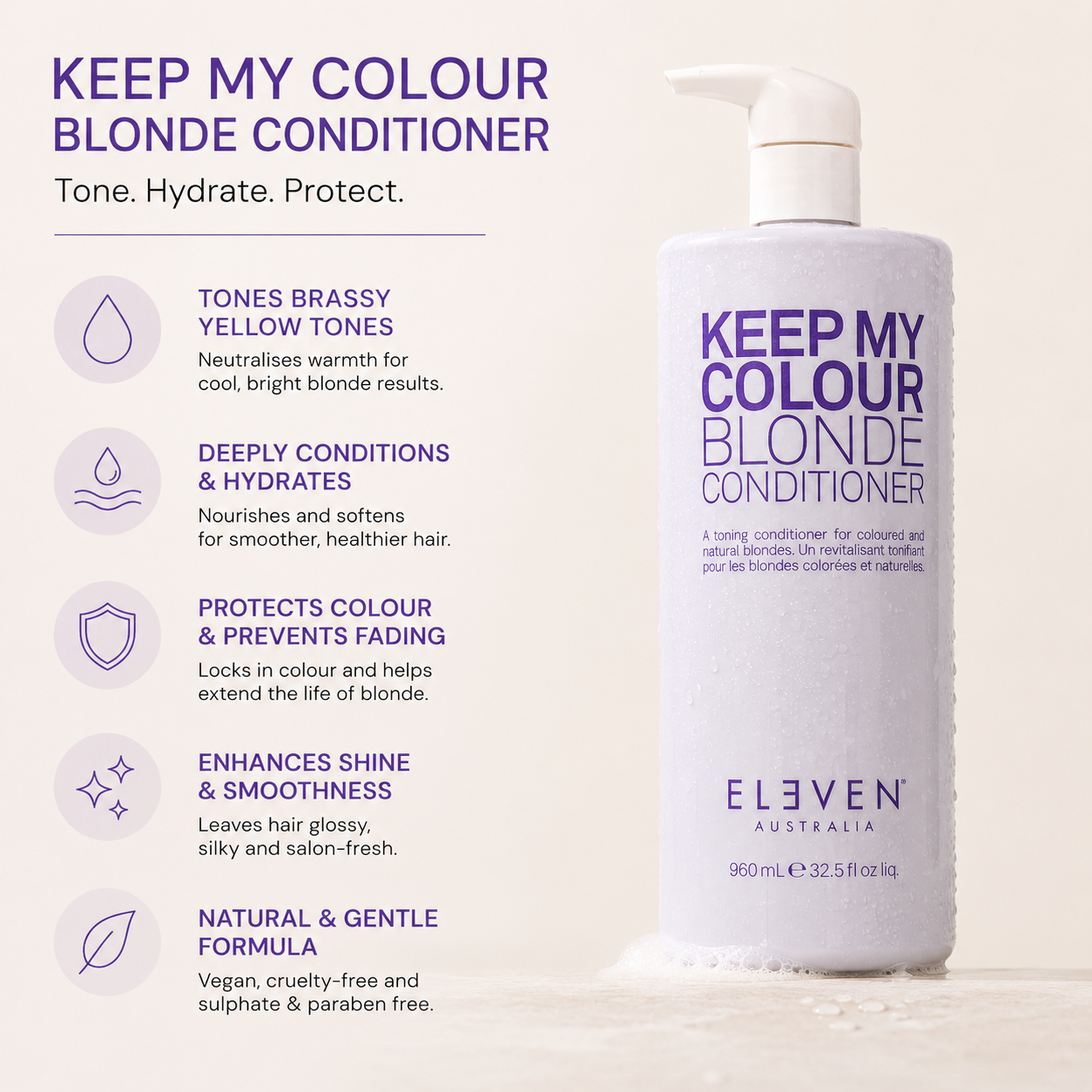 Eleven Australia Keep My Colour Blonde Conditioner 960mL