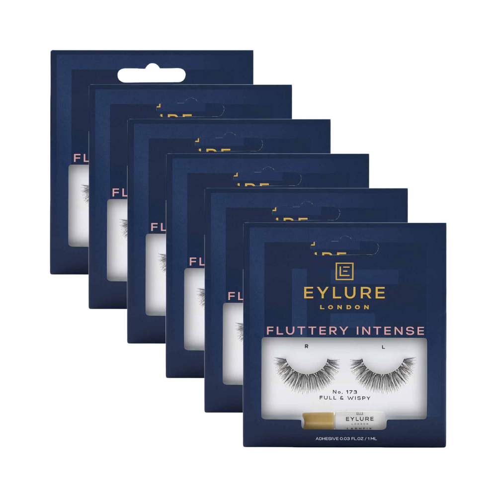 6 x Eylure London Fluttery Intense Lashes - Full & Wispy 173